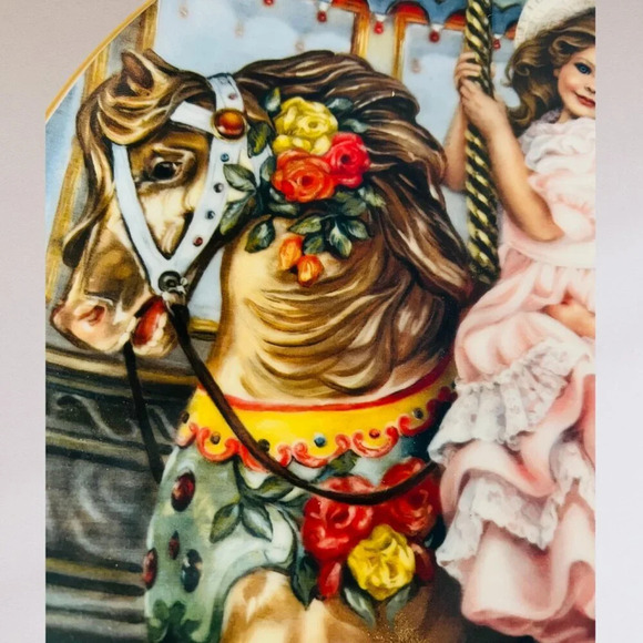 "Carousel Magic" Collector's Plate by Sandra Kuck - $39 Includes Shipping - Picture 3 of 8
